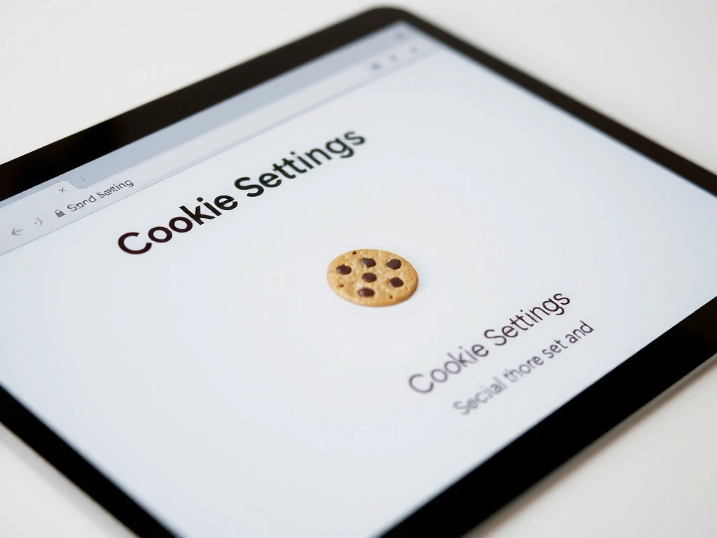 Interface de réglage des cookies